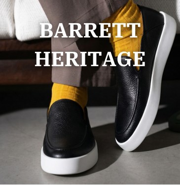 Barrett kahverengi deri loafer ayakkabılar – El işçiliği klasik erkek modeli