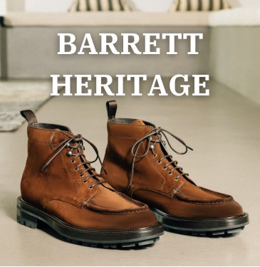 Barrett kahverengi deri loafer ayakkabılar – El işçiliği klasik erkek modeli