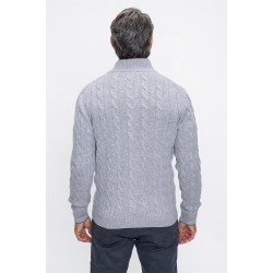 %100 Cashmere Örgü Desen Düğmeli Hırka