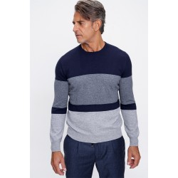 %100 Cashmere Yuvarlak Yaka Triko