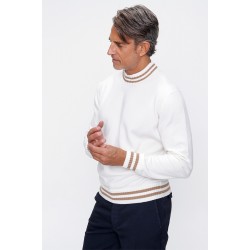 %100 Cashmere Yuvarlak Yaka Triko