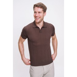 %100 Koton Polo Yaka Örme T-Shirt