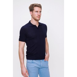 %100 Koton Polo Yaka Örme T-Shirt