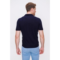 %100 Koton Polo Yaka Örme T-Shirt