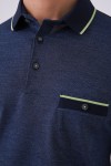 Düğmeli Polo Yaka Cepli Tshirt