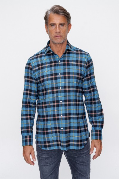 %100 Pamuk Tüylendirilmiş Kumaş Gömlek