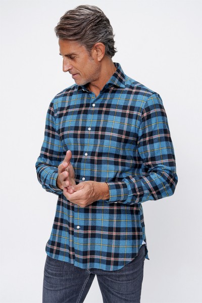 %100 Pamuk Tüylendirilmiş Kumaş Gömlek