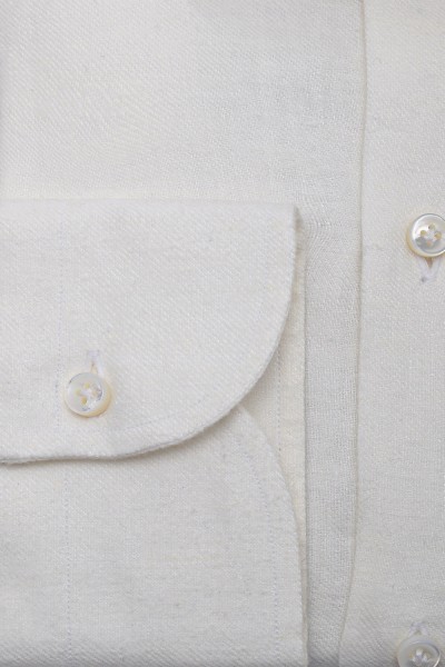 Italyan Yaka Tüylendirilmiş Pamuk Gömlek