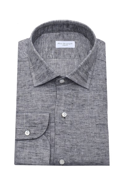 Italyan Yaka Tüylendirilmiş Pamuk Gömlek