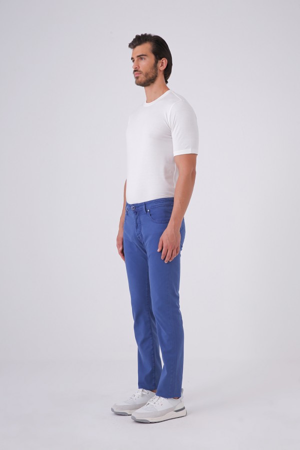 Jean Kesim Beş Cepli Cotton Pantolon