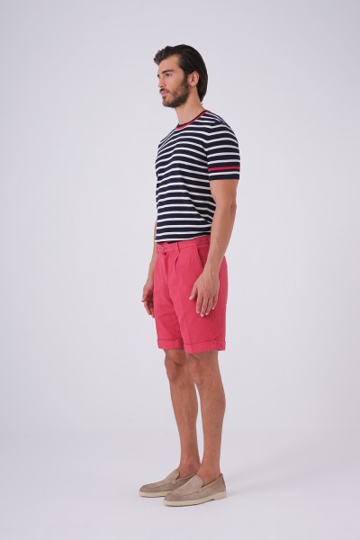 Seersucker Yandan Cepli Short