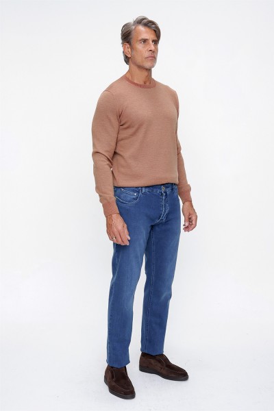 Beşli Cepli Denim Pantolon