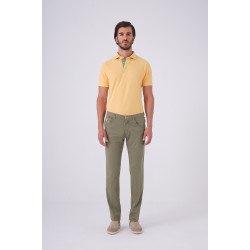 Yeşil Renk Jean Kesim Pantolon