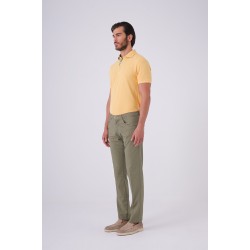 Yeşil Renk Jean Kesim Pantolon
