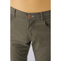 Yeşil Renk Jean Kesim Pantolon