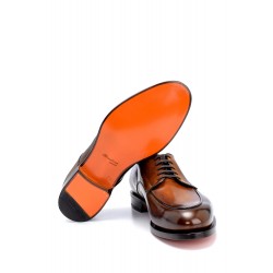 Deri Taba Rengi Bağcıklı Goodyear Taban Klasik Ayakkab
