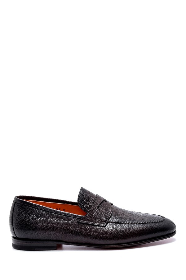 Kahverengi Deri Goodyear Taban Loafer