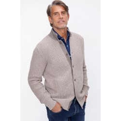 %70 Yün %30 Cashmere Düğmeli Hırka