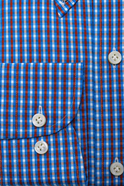 %100 Pamuk Düğmeli Yaka Erkek Gömlek