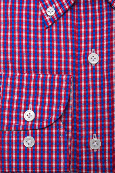 %100 Pamuk Düğmeli Yaka Erkek Gömlek