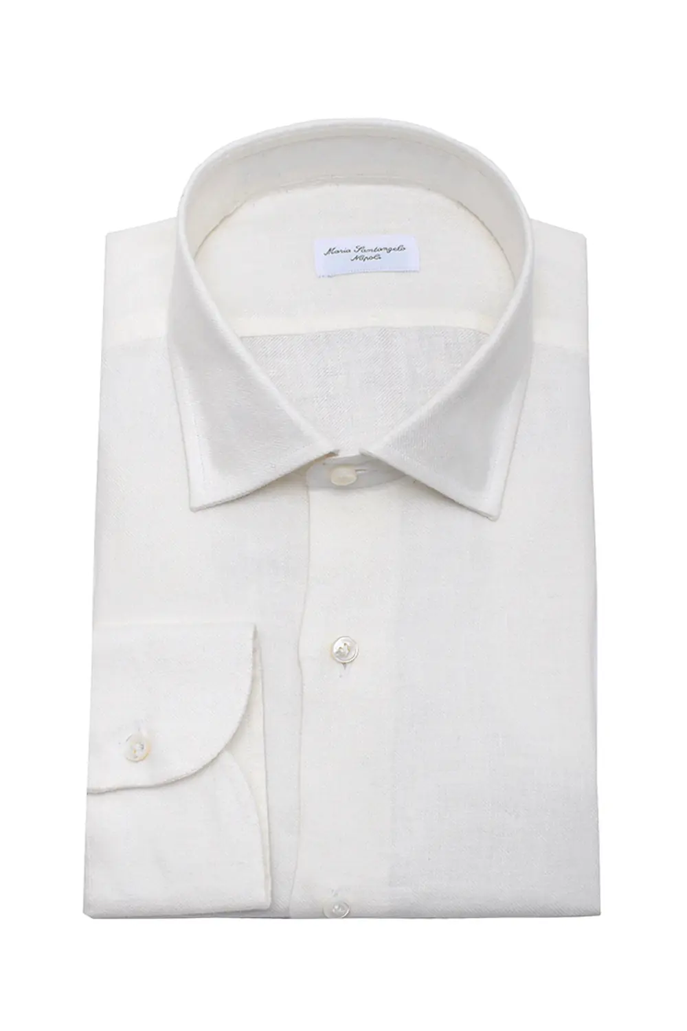 Cutaway Collar Brushed Cotton Shirt