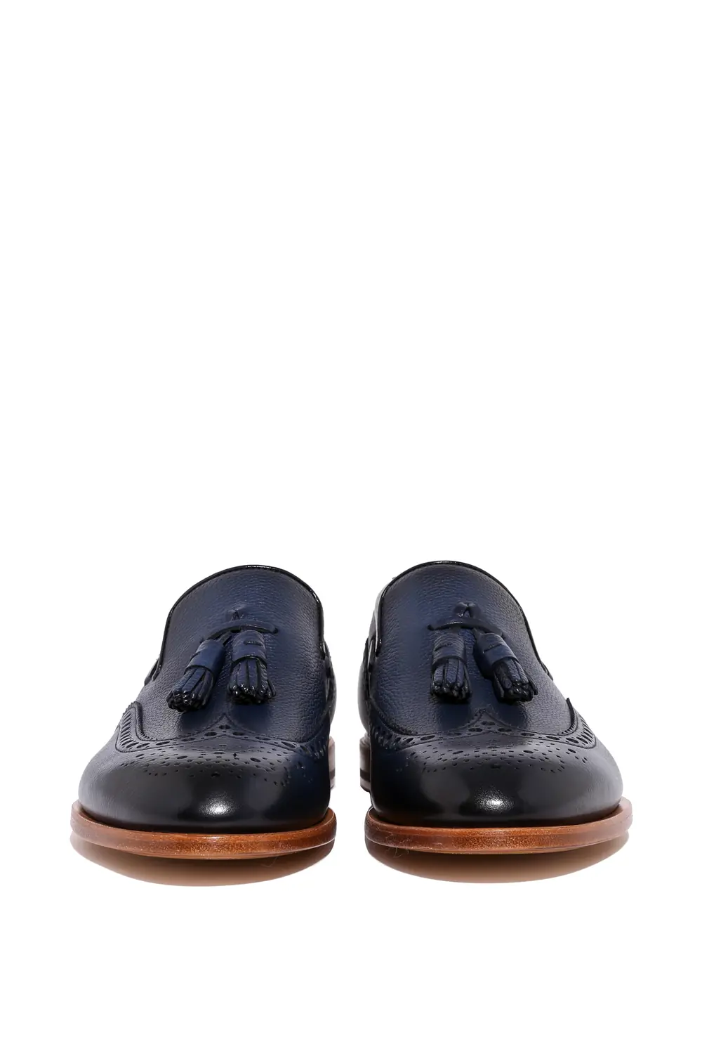 Deri Lacivert Loafer 2