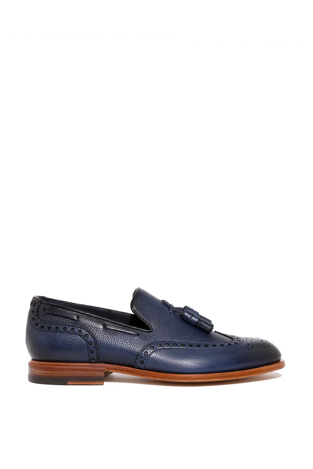 Deri Lacivert Loafer