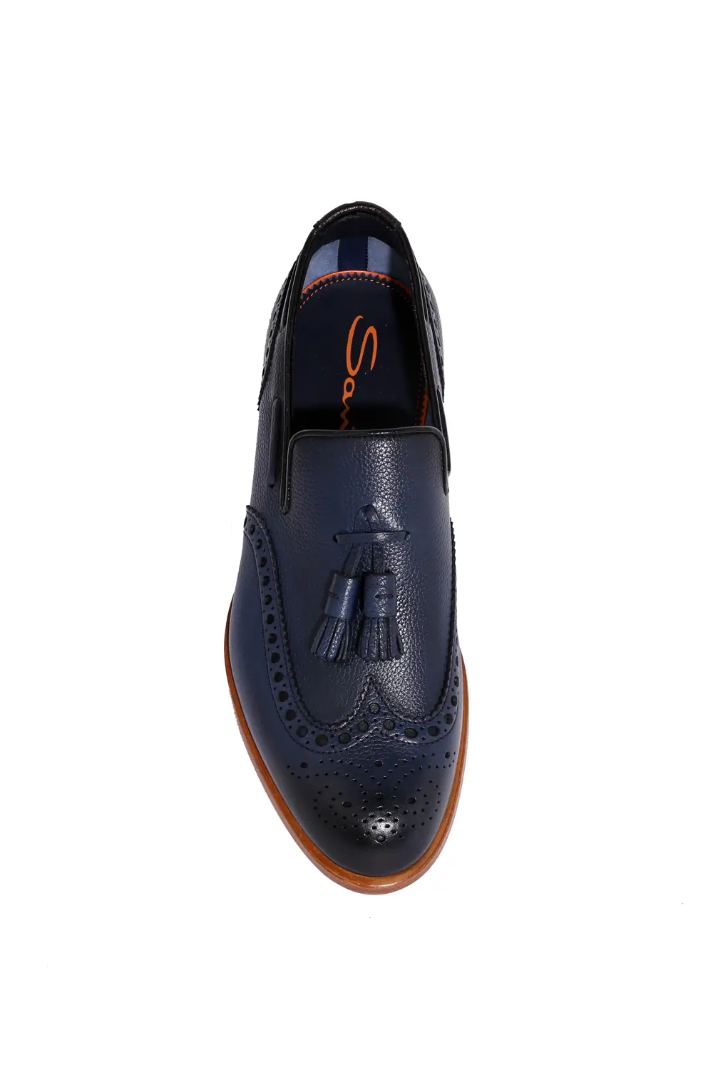 Deri Lacivert Loafer 3