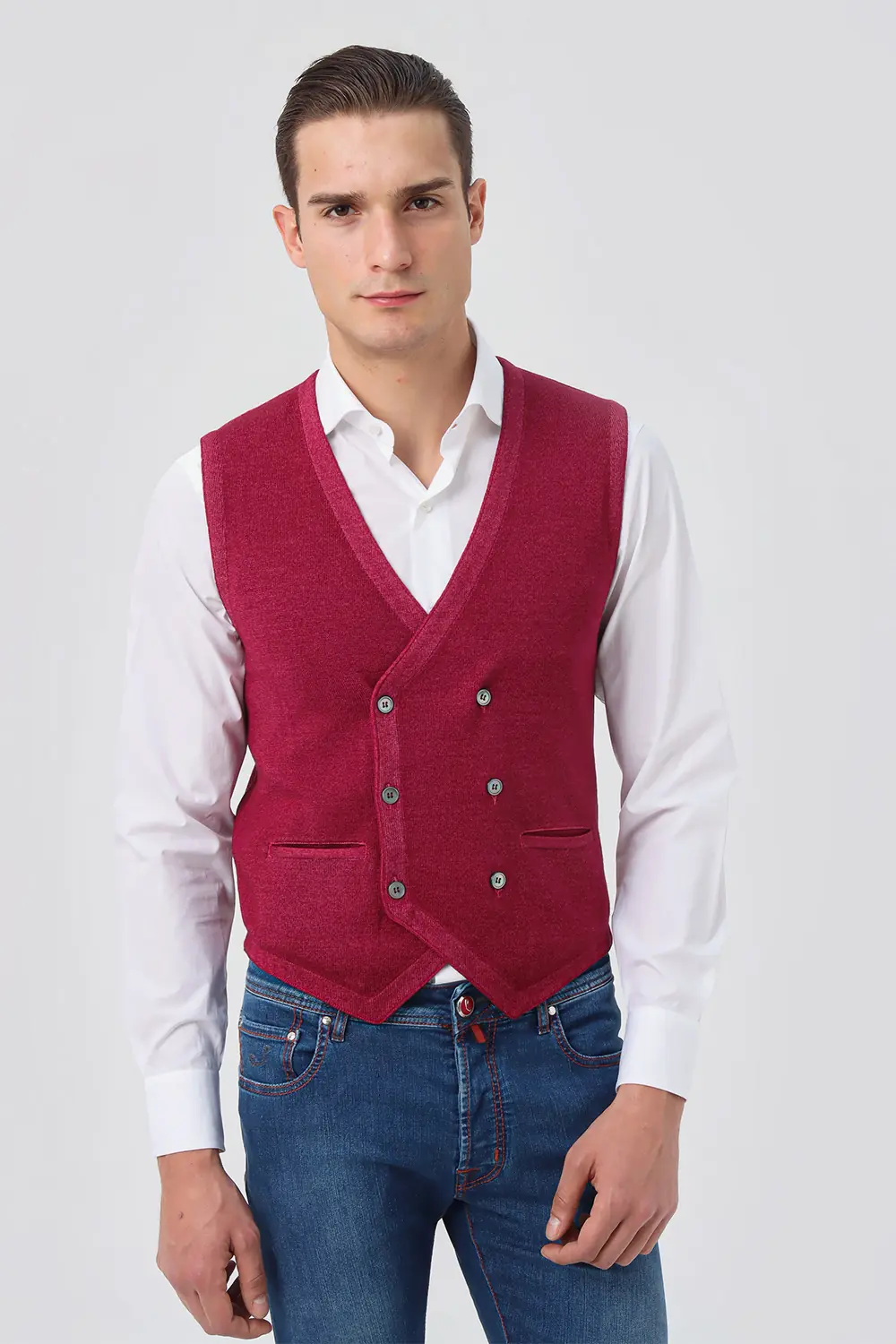 Kruvaze Model Yelek